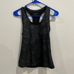 Athleta black shimmer tank top